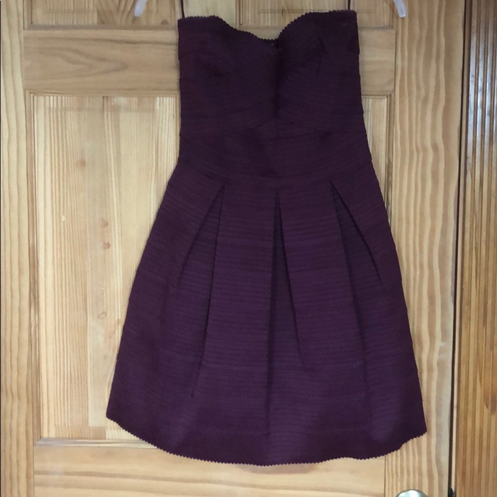 Burgundy dress